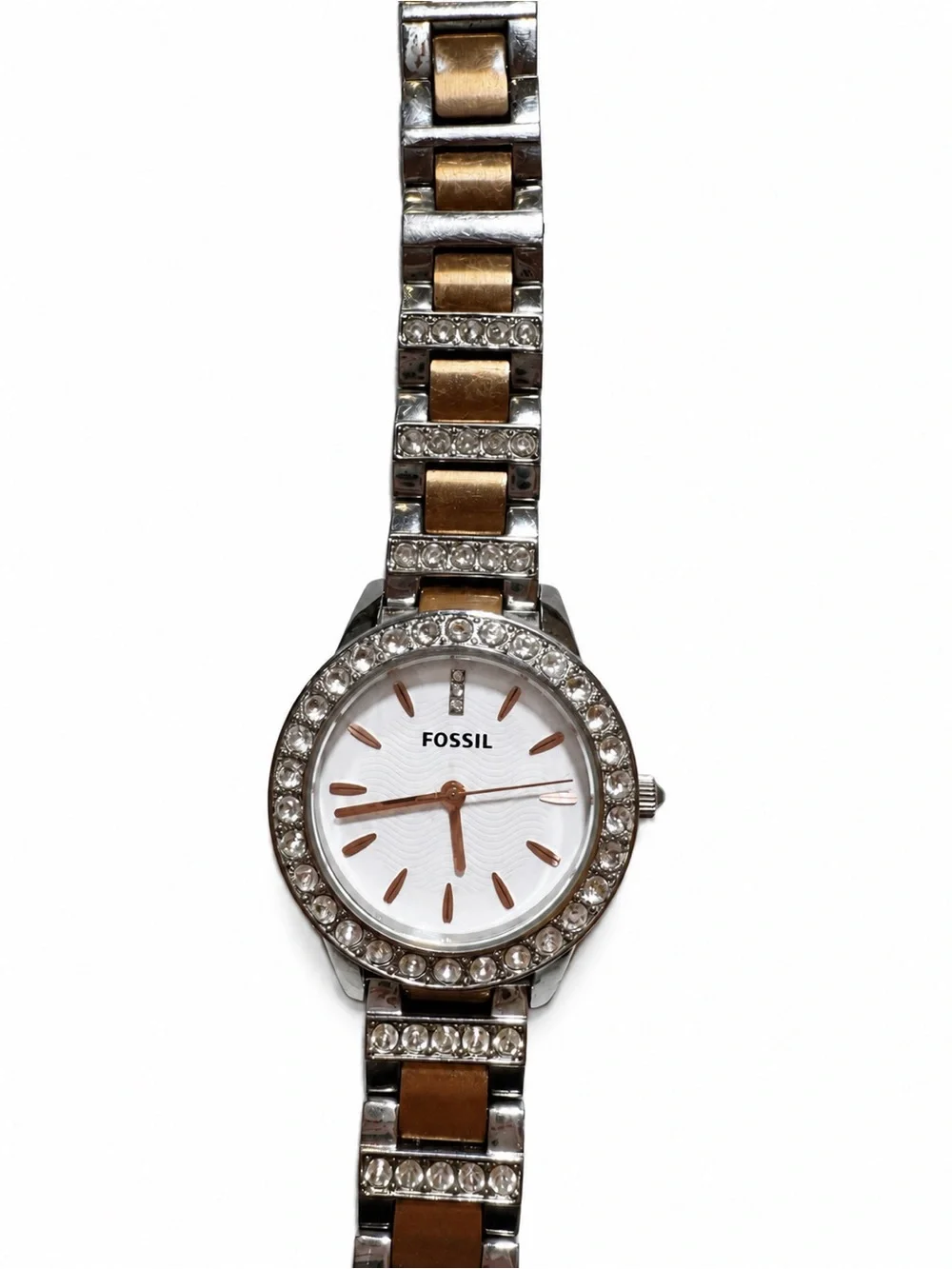 Fossil Jesse ES3622 Two Tone Crystal Watch